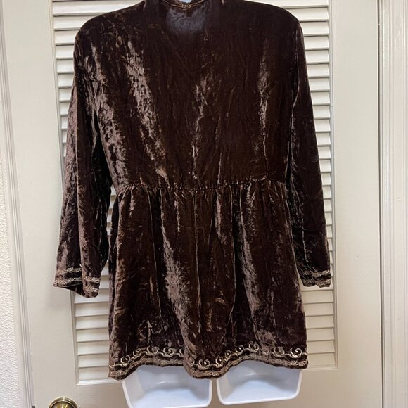 Stetson Velvet Embroidered Tunic Top • Vintage Western - Picture 5 of 11